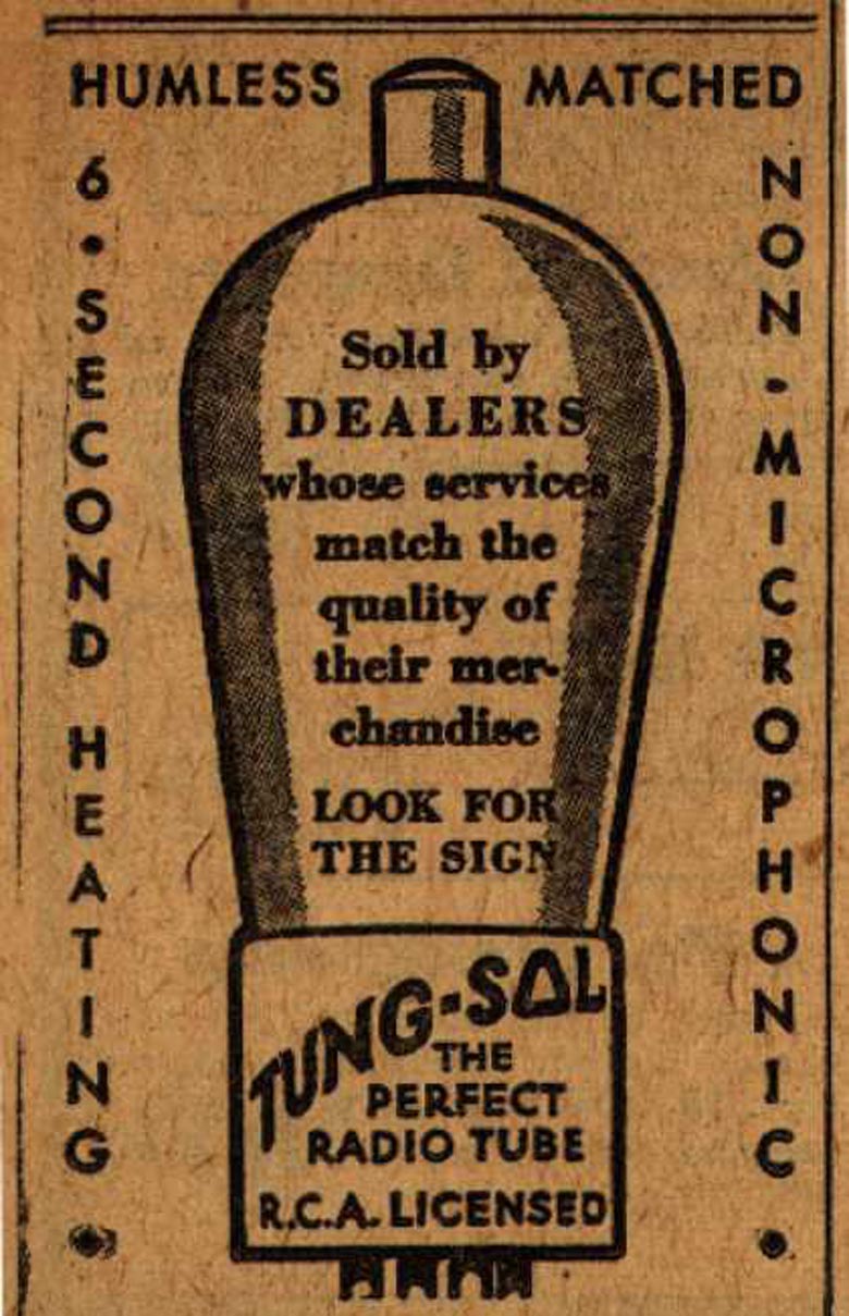 Tung-Sol Vintage Ad